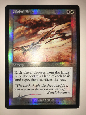 1X  Global Ruin Invasion Foil MTG