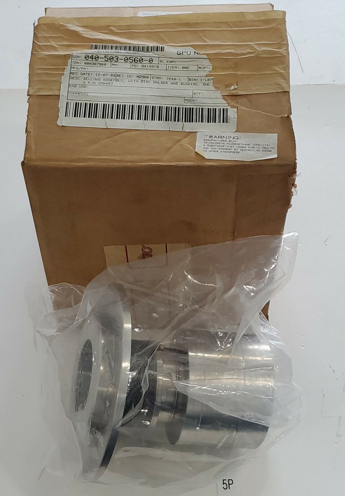 *NEW* Sealol Bellows Assembly w/ Disk Holder & Bushing SA-F + Warranty!