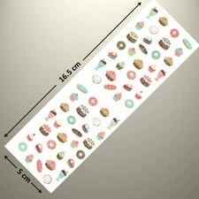 Mrs Grossman's Sticker - REFLECTIONS - MICRO DESSERTS, Donuts, Cake, Sundae!!!