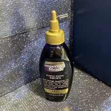 OGX Blonde Enhance + Purple Toning Drops 118ml 4 Fl Oz - Free Shipping