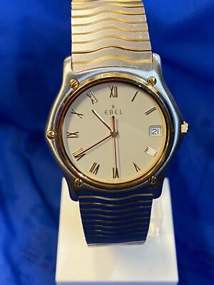 Ebel Sportwave Classic Wave 18kt 750 Gold Sport Herrenuhr modell 1187141 #66