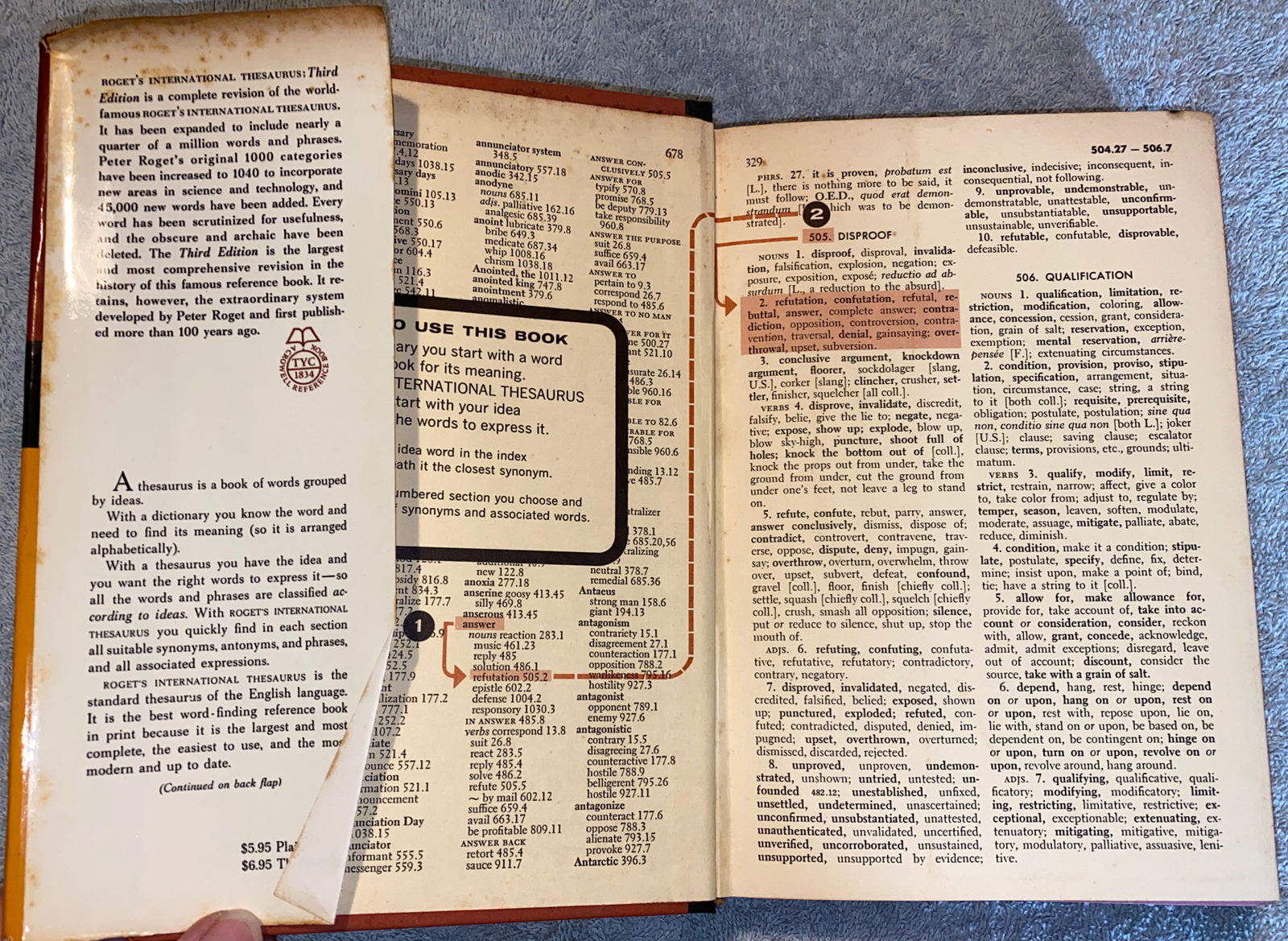 Roget's International Thesaurus, 3rd edition HC, 1967 eBay