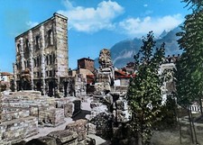 Cartolina Aosta anfiteatro romano viaggiata