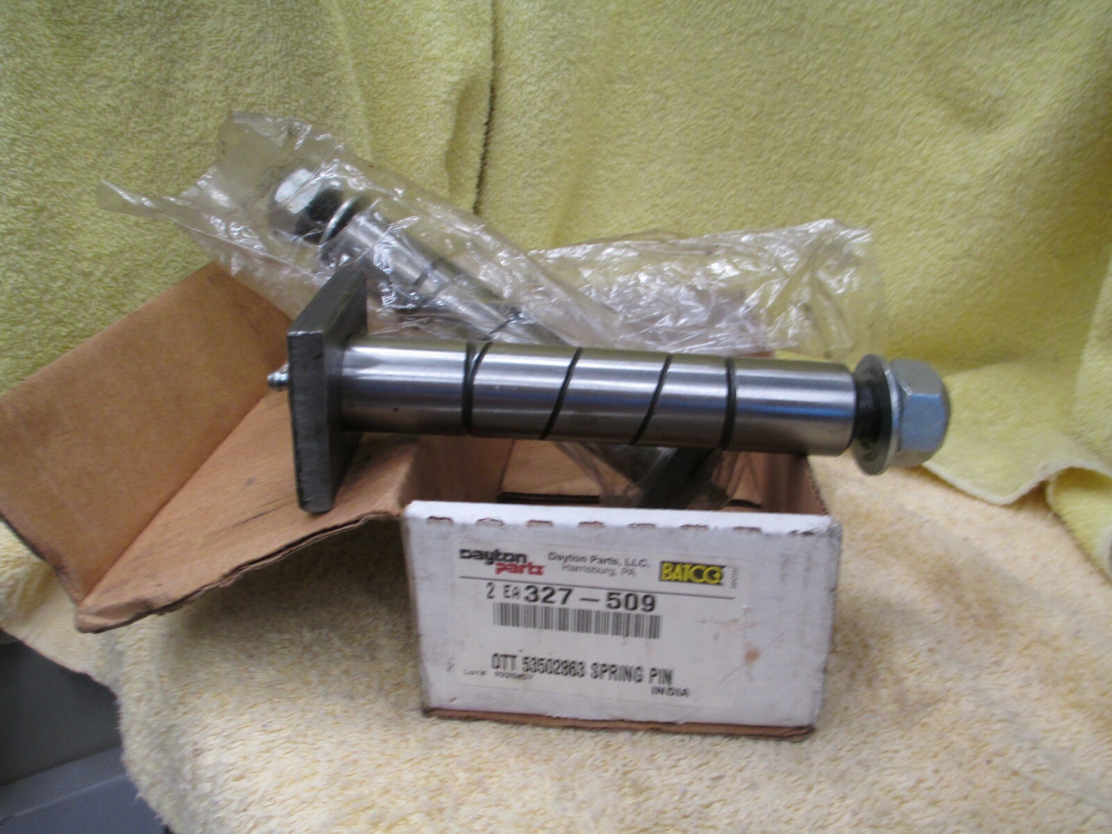 (2) Ottowa Yard Jockey Susp. Spring Pins, Dayton 327-509, 53502863 ...