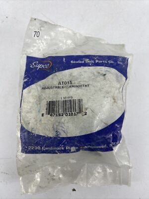 NEW OEM Supco AT 015 Adjustable Airflow Thermostat Fan Control Snap Disc  