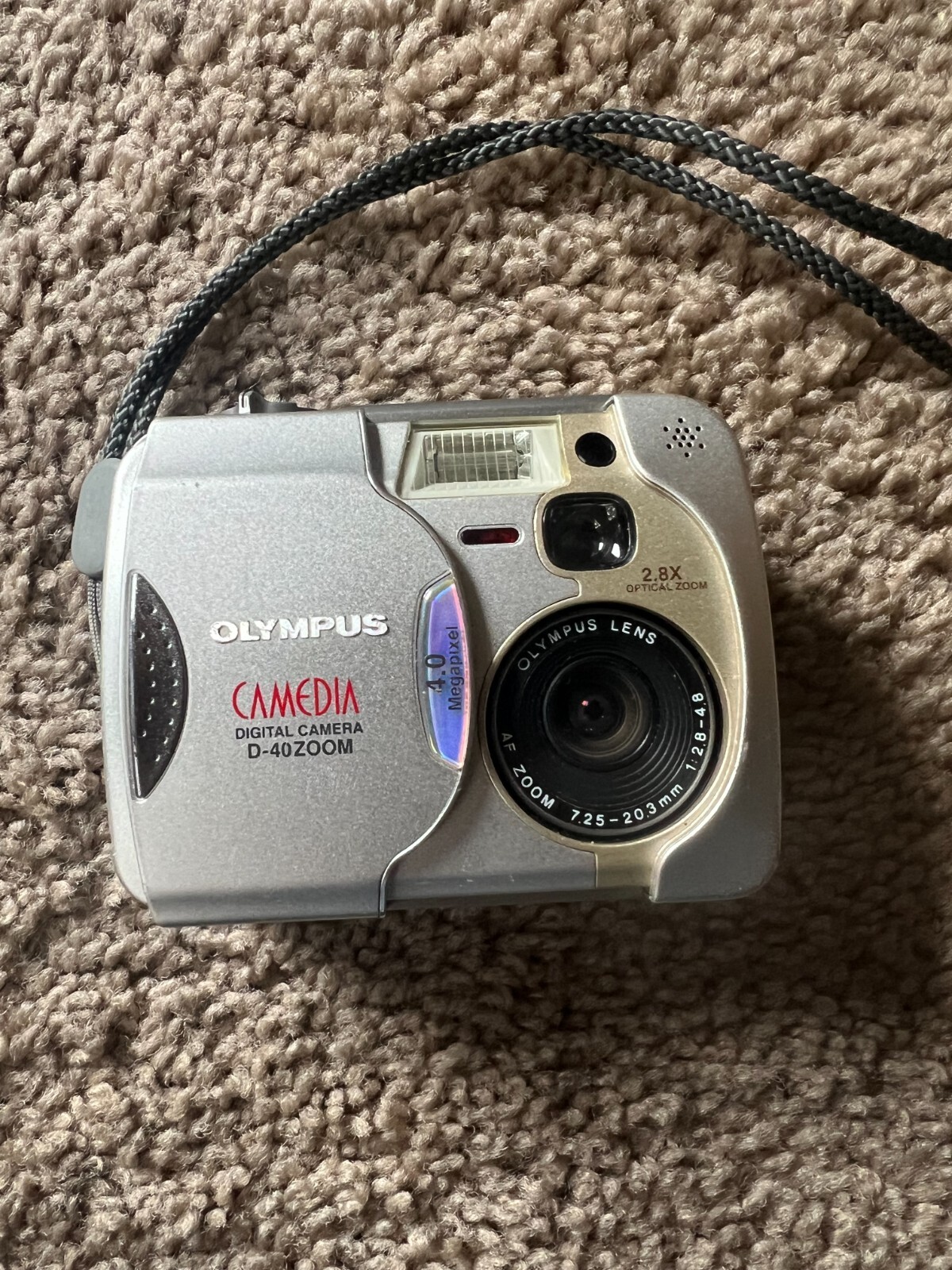 OLYMPUS CAMEDIA D40 ZOOM 4.0 MP SILVER DIGITAL CAMERA TESTED eBay
