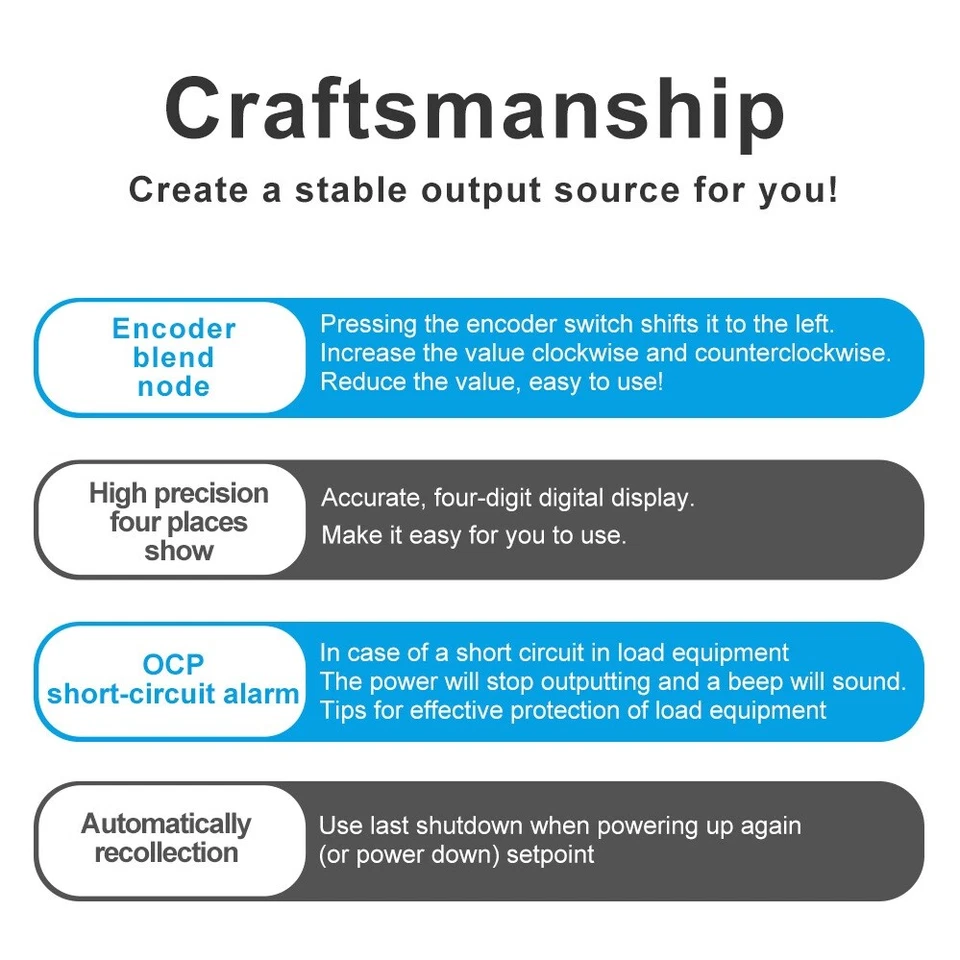 Adjustable DC 0~300V 3A 900W Lab Bench Power Supply Variable Power Source - Image 4 of 4