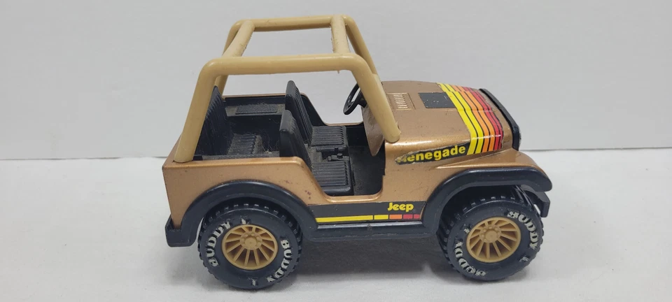 Jeep Buddy L marrón dorado tostado 4x4 acero prensado raro de colección Foto 4 de 4