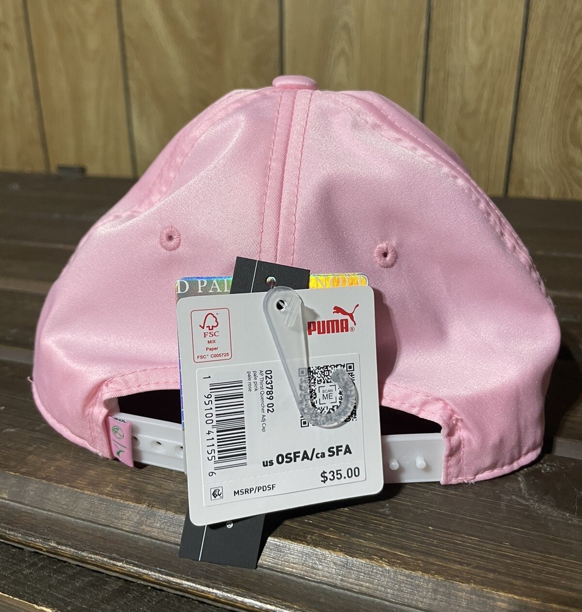 Puma Arnold Palmer Hat Snap Back Adjustable Golf Pink Drink One
