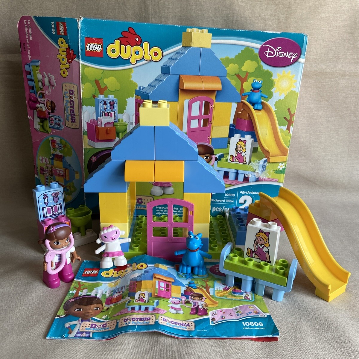 Lego Duplo Doc McStuffins Backyard Clinic 10606 (37/39 Pieces No