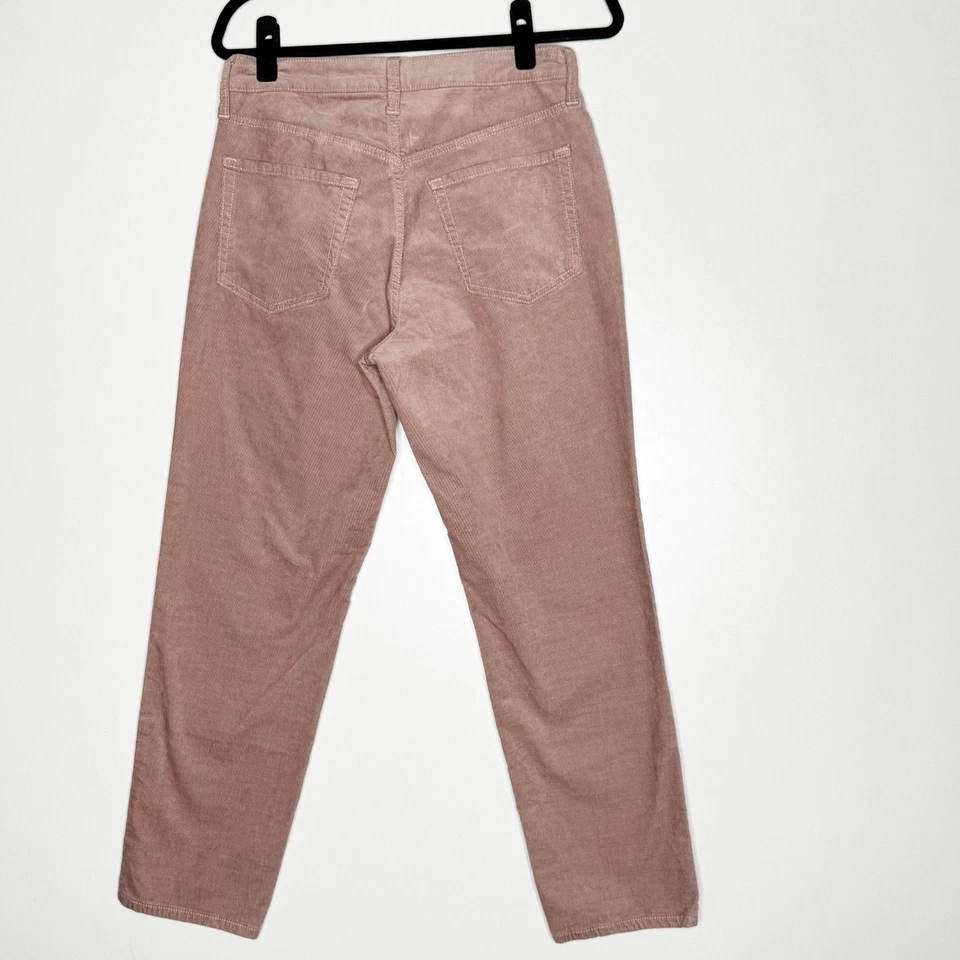 Pantalones al tobillo rectos de pana OG cintura alta azul marino antiguo para mujer talla 6 Foto 2 de 4