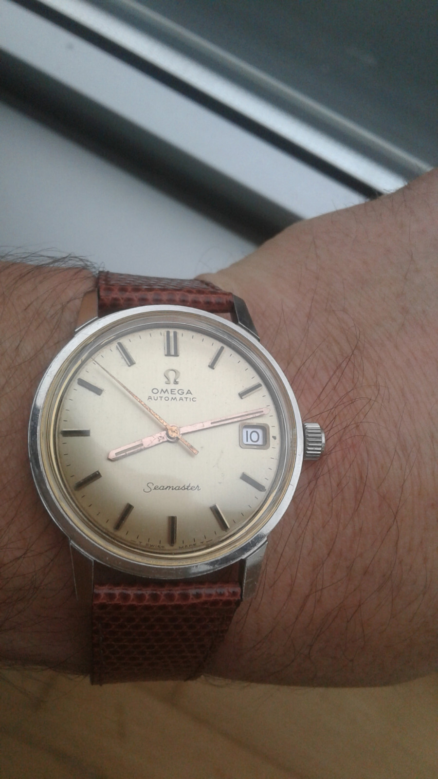 Omega SEAMASTER 166.002 Cal. 565 GOLD DIAL NEW OLD STOCK PARTS