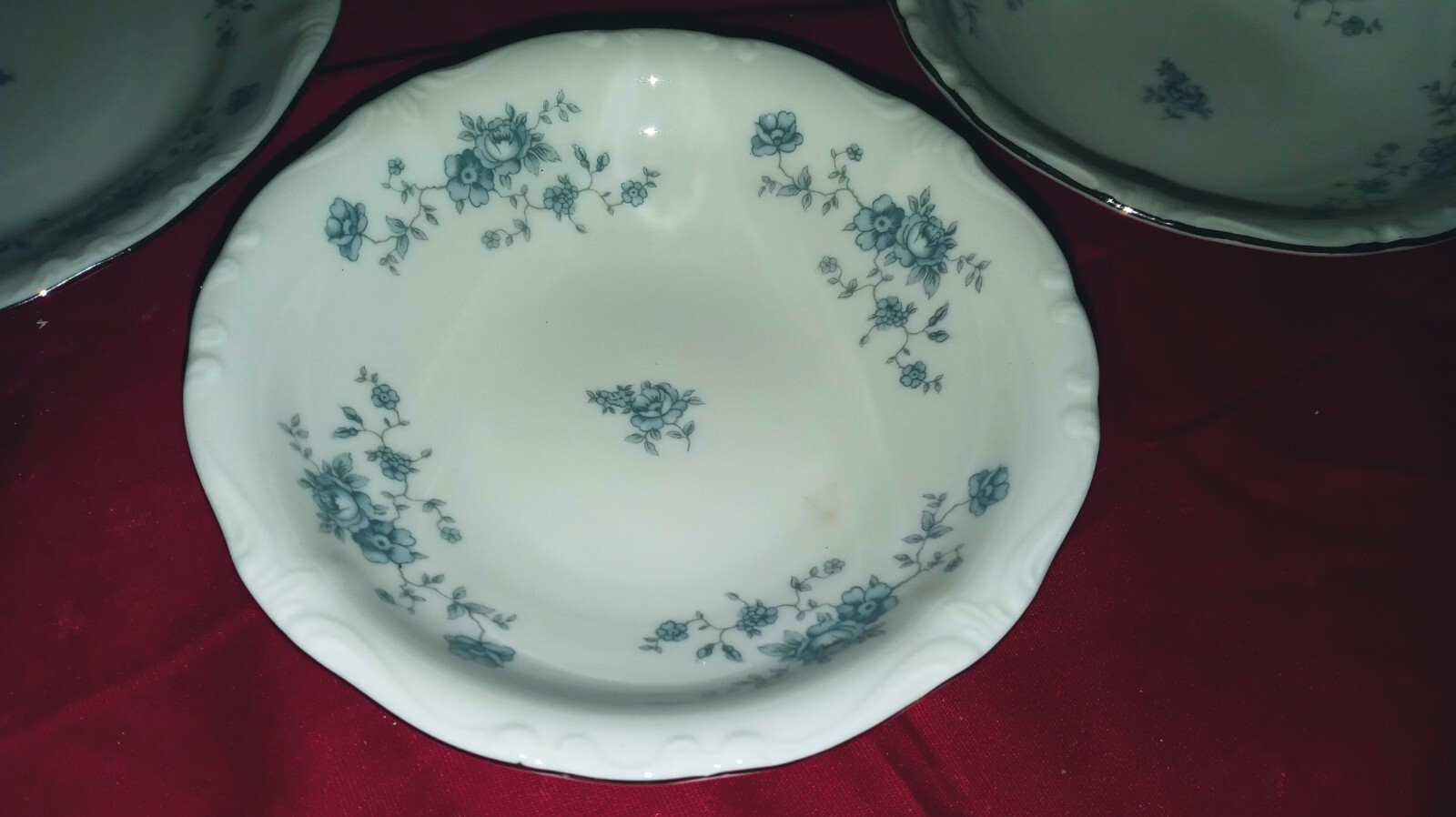 Johann Haviland Bavaria Germany Blue Garland China Set of 40 eBay