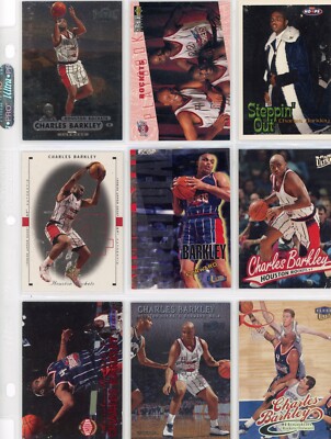Charles Barkley,  Houston Rockets,  HOF,  9 Card Lot, Ungraded,  Free Shipping!