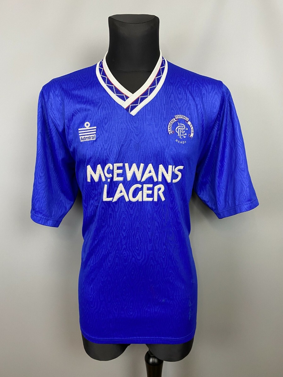 RANGERS 1990 1992 HOME SHIRT FOOTBALL SOCCER JERSEY ADMIRAL
