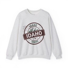 Idaho Inspired Sweatshirt, Cozy Crewneck, Idaho Gift, Nature Lover Apparel,