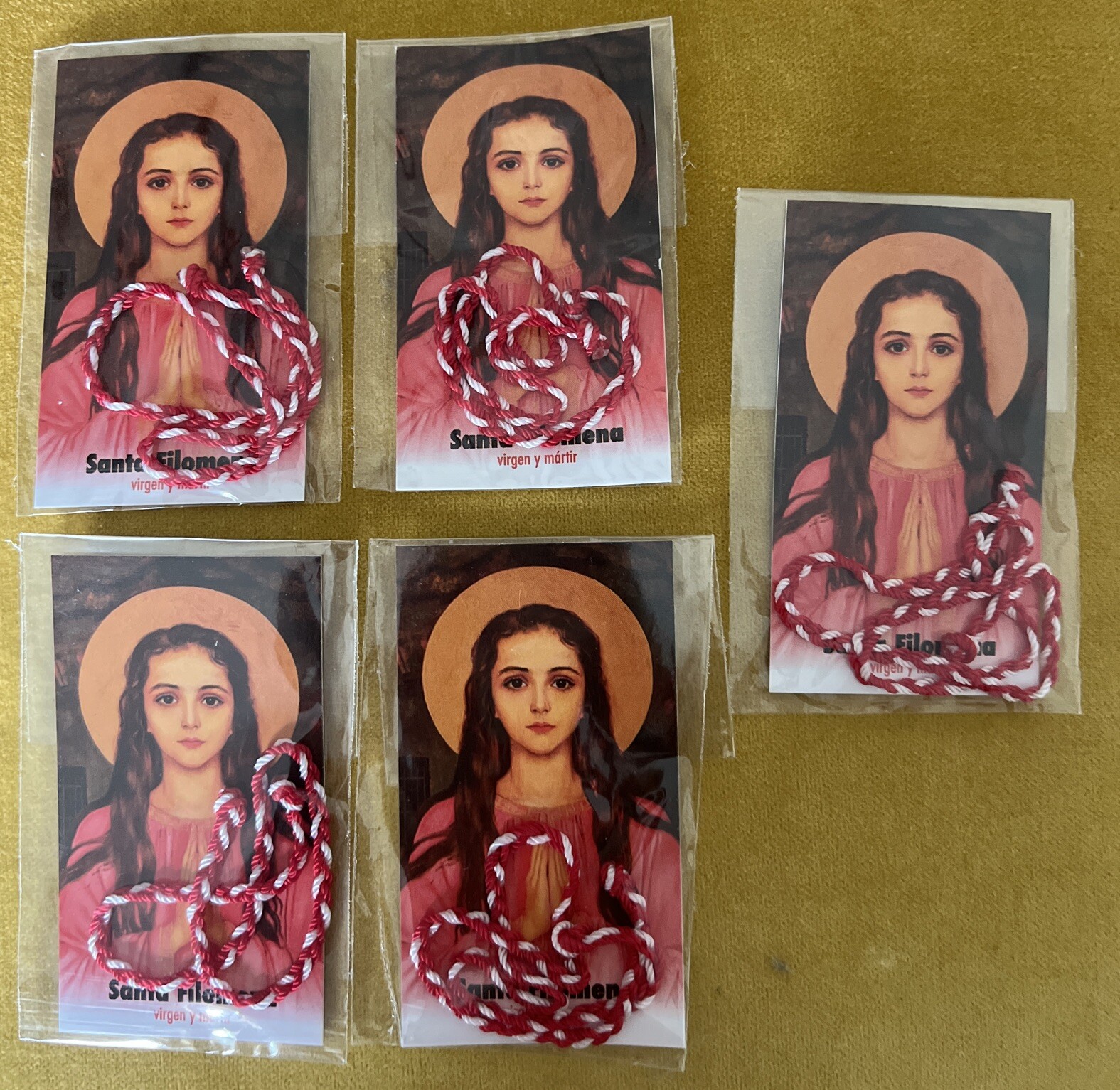 5 - Oraciones a Santa Filomena En Español Con Su Pulsera O Cordon En Bolsa