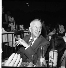 Jimmy Durante smoking cigar Candid Vintage Original 2.25 x 2.25 Camera Negative