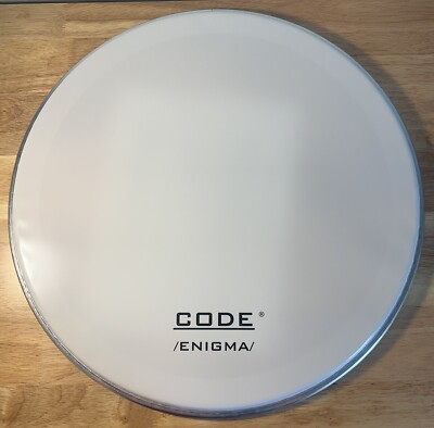 Code 18  Enigma White Kick Reso w/ Dampening Ring. Front Display Head. FREE SHIP