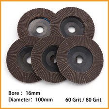 100mm Schleifblätte Schleifscheiben Flap Discs für Winkelschleifer 60 80 Körnung