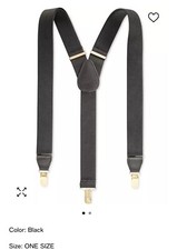 CLUB ROOM - SUSPENDERS - BLACK AND GOLD