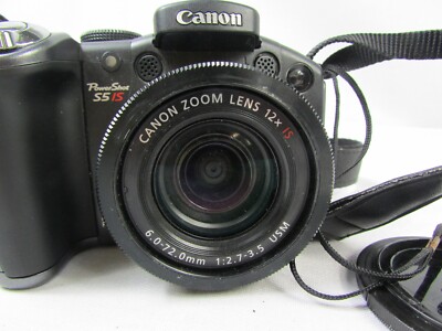 Canon PowerShot S5 IS 8.0MP 12x Zoom Flip Screen Compact Digital