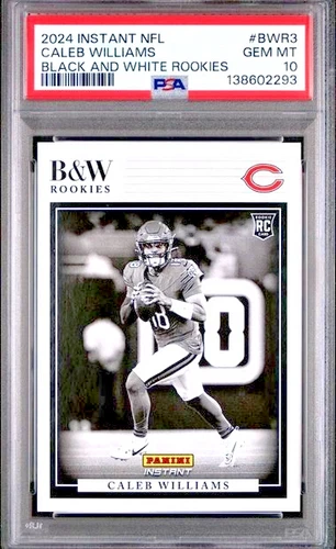 PSA 10 Caleb Williams RC 2024 Panini Instant BLACK & WHITE ROOKIES #3 - /680