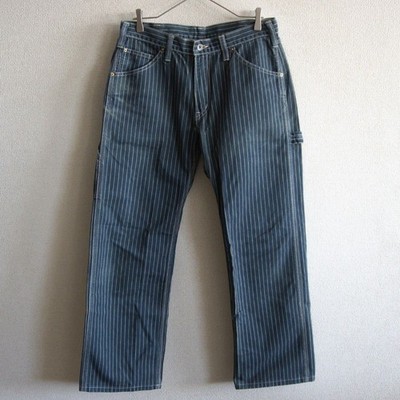 IRON HEART Denim Jeans Wabash Engineer Painter Pants Blue W33 Inseam 29.1in