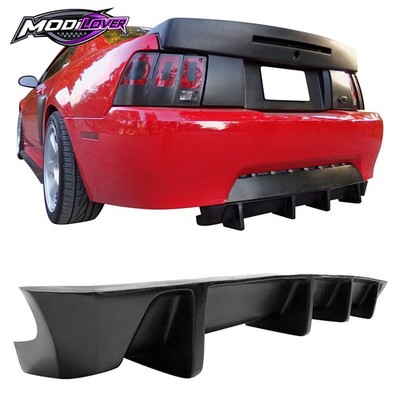Fits 99-04 Ford Mustang MDA Style Rear Diffuser Valance Lip Valance Splitter PU