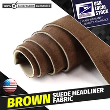 Headliner Fabric Brown Suede Roof Upholstery Repair Replace Renovate 80"L×60"W