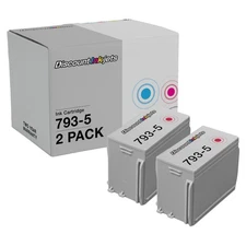 2PK 793-5 RED Inkjet Cartridge for Pitney Bowes Post Meters DM100i DM110i DM200L