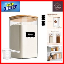 Large Airtight Glass Food Storage Container 4.4L 15x25.6cm Kitchen Pantry Jar