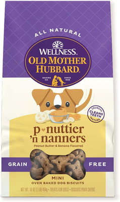 Wellness P-Nuttier 'N Nanners Dog Biscuits, Peanut Butter & Banana Flavor1 Pound