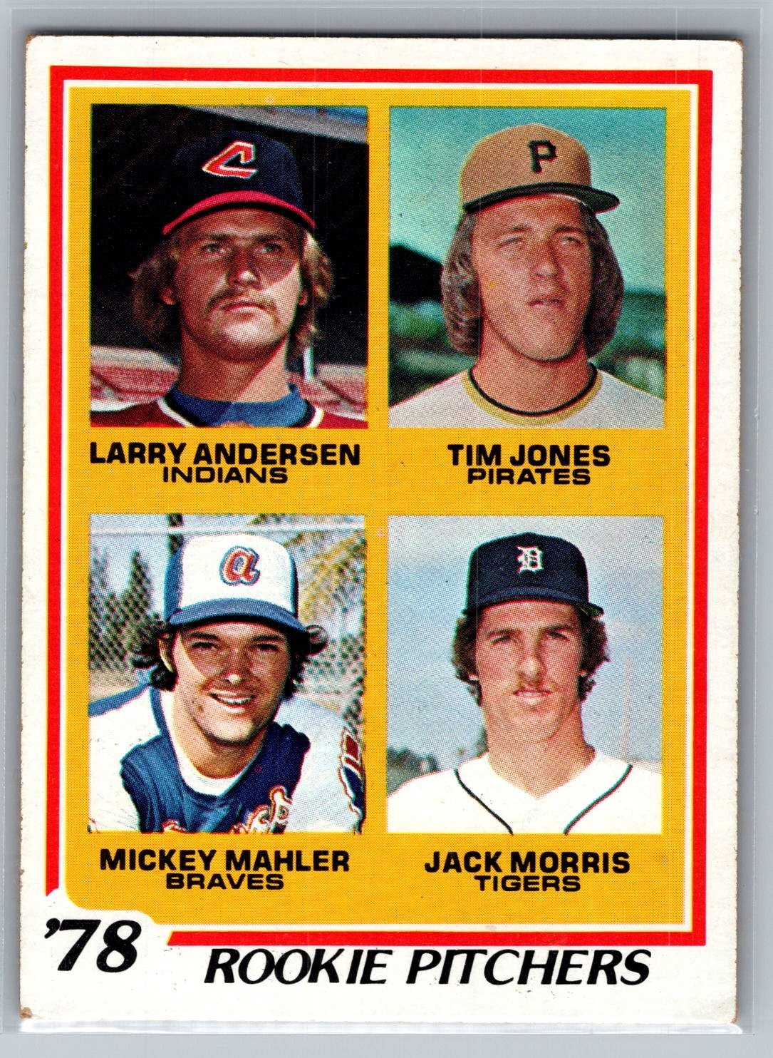 1978 Topps - Rookie Pitchers #703 Jack Morris, Larry Andersen (RC) - VG-EX