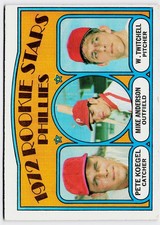 1972 Topps #14 Phillies Rookie Stars Pete Koegel Mike Anderson Wayne Twitchell