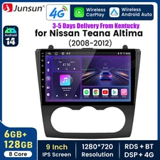 8Core 6+128G Carplay Android 14 For Nissan Altima 2008-2012 Car Stereo Radio GPS