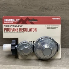 MasterForge Universal Fit 3/8" NPT Dual Stage Propane Regulator For Gas Grills 