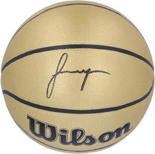 Jalen Green Houston Rockets Signed Gold Wilson Basketball