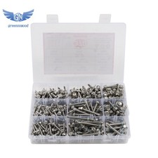 370  Stainless Steel Self Drilling Screws Assortment Kit, 8 10 14 Self Tapping