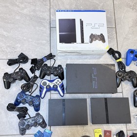 Sony PlayStation 3 PS2 Consoles Lot W/Controllers, A/V Cables, Games (READ DESC)