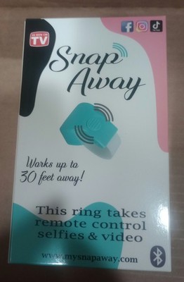 As Seen On Tv Snap Away Ring, Take Remote Selfies & Tripod - Black