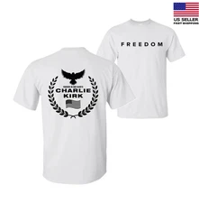 2025 Freedom Charlie Kirk White T Shirt