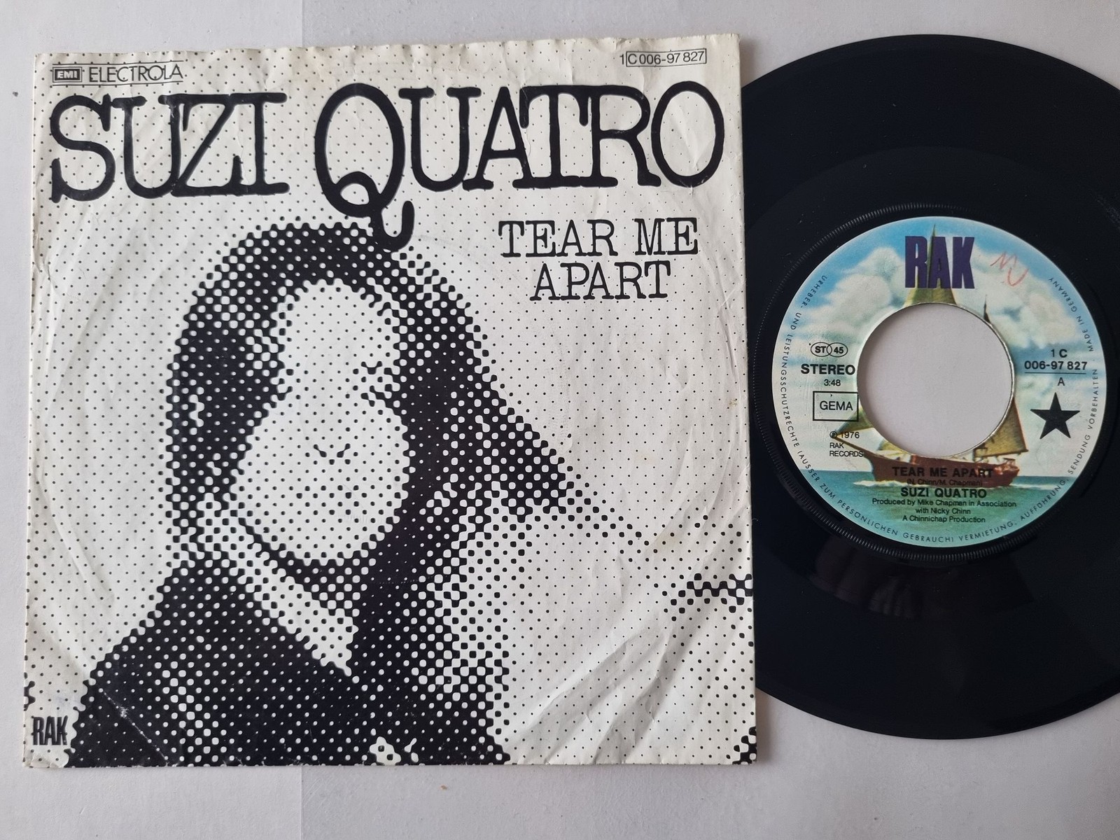 Suzi Quatro - Tear Me Apart 7'' Vinyl Germany