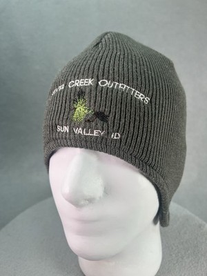 Simms Fishing Beanie Ribbed Skull Silver Creek Outfitter Sun Valley ID Ear Flap
