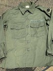 Two Vintage Army Military Uniform Shirts 15.5 X 33 With Patches — photo 7