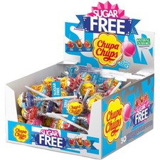 Sugar Free Lollipop Display Box Cherry Cola & Strawberry Flavoured Assorted