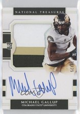 2018 Panini National Treasures Collegiate /25 Michael Gallup #128 Auto 0u8k