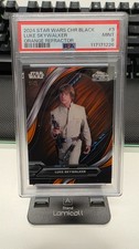 2024 Topps Star Wars chrome Black 3 Luke Skywalker Orange Refractor PSA 9 POP 1