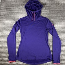 Nike Pro Dri-Fit Pullover Purple Hoodie Long Sleeve Size Medium Thumbholes