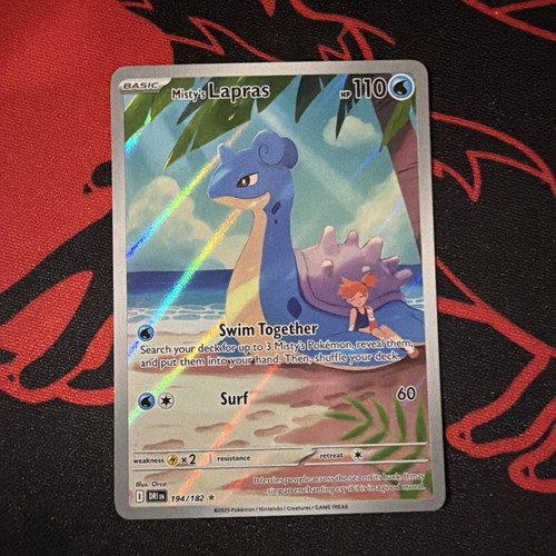 Misty's Lapras 194/182 Sv10: Destined Rivals Illustration Rare Pokémon TCG